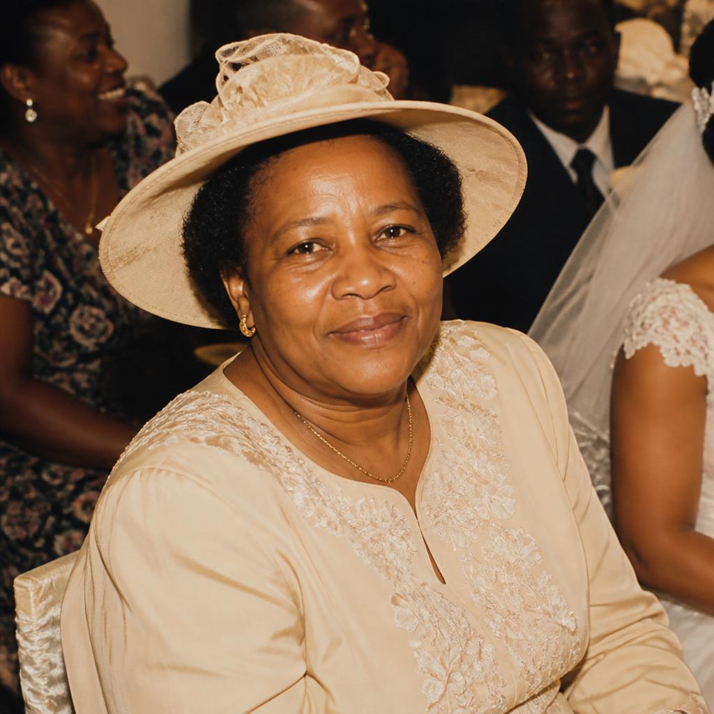 Grace at a family wedding